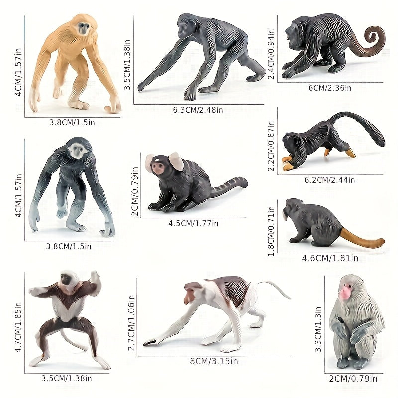 Primate & Oceania Wildlife Model Set Educational Toy