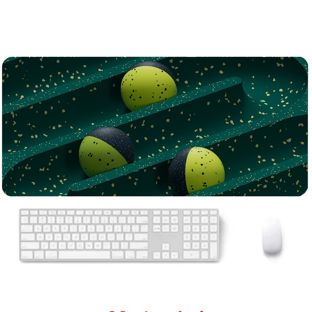 Green Pattern Desktop Office Accessories Mouse Pad