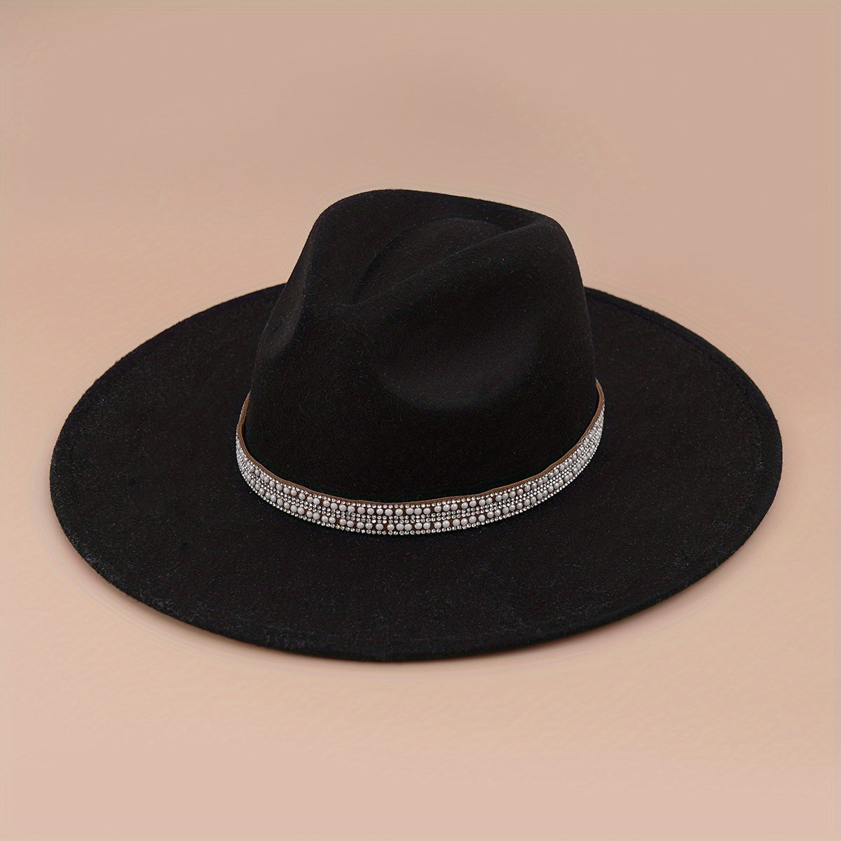 Vintage Western Felt Hat with Detachable Hat Band