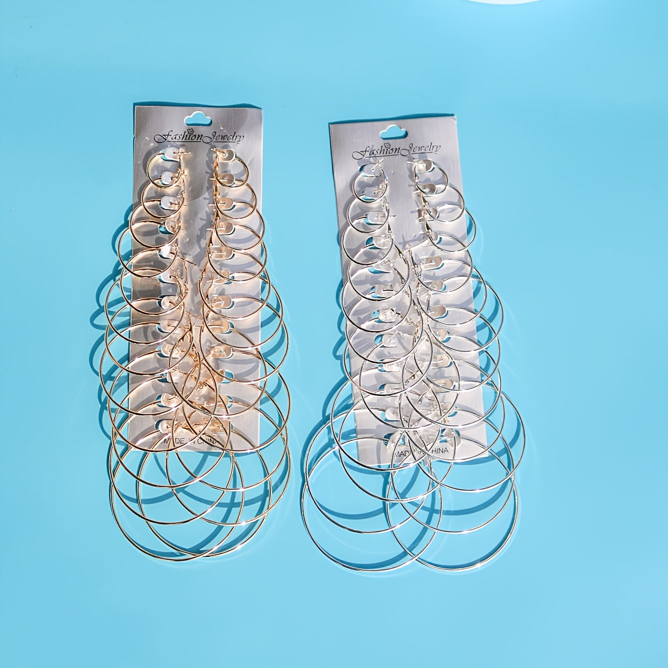 12 Pairs Hoop Earrings Set for Women Girls