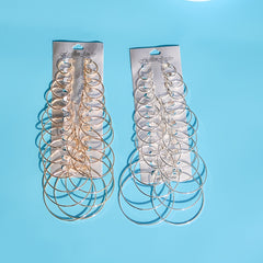 12 Pairs Hoop Earrings Set for Women Girls