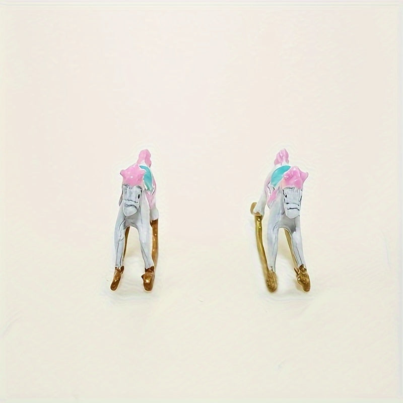 Mini Wooden Horse Decoration Ornament Toy