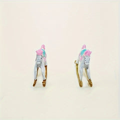 Mini Wooden Horse Decoration Ornament Toy