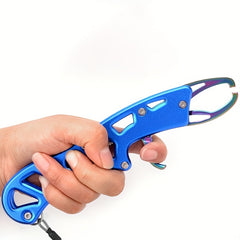 Stainless Steel Fishing Tools Kit Carabiner Spring Rope Fish Lip Gripper