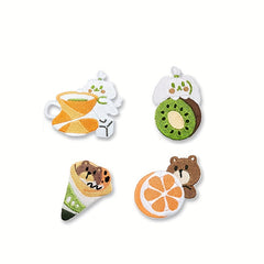 4pcs Animal Dessert Embroidery Stickers Clothes Decoration