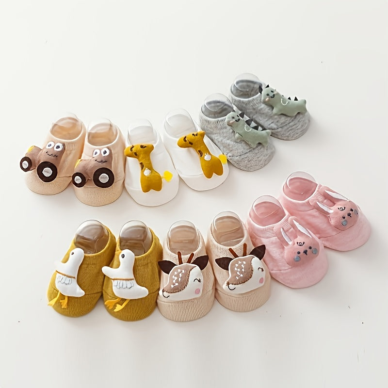 Cartoon Animal Non Slip Socks For Kids Baby Girls
