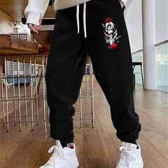 Anime Graphic Print Joggers Men's Loose Fit Sweatpants