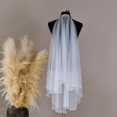 Romantic Bridal Veil with Comb Soft Nylon Lightweight Drapey for Brides