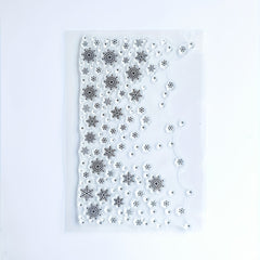 Snowflake Stamp Painting Tool DIY Scrapbook Decoration Silicone