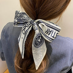 Silk Long Scarves Thin Hairbands Neckerchief Hair Scarf