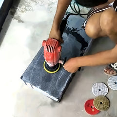 3pcs Wet & Dry Polishing Pads Stone Marble Tile, Flexible