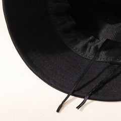 Smiling Face Bucket Hat Embroidery Fisherman Cap Unisex Couple Basin Hats