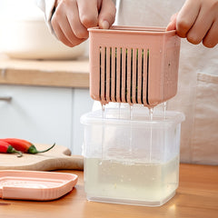 Thickened Double Layer Fresh Keeping Box Refrigerator Crisper