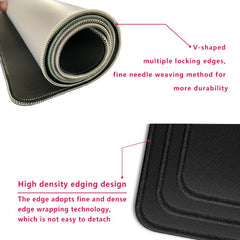 Extended Gaming Mouse Pad Non Slip Rubber Base Waterproof Desk Pad for Work