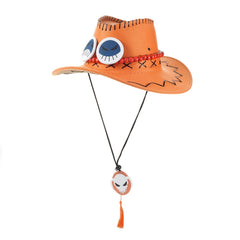 Yellow Suede Cowboy Hats Non Woven