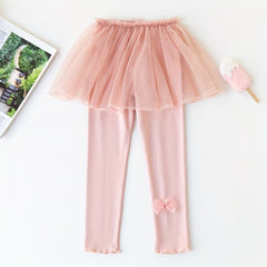 Ruffled Bow Skirt Leggings Socks Girls Accessories