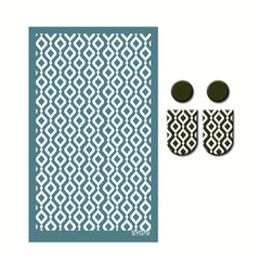 1pc 15X9cm Silk Screen Printing Template for Clay Earrings DIY