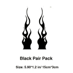 Flame Reflective Car Stickers Motorsports Stripe Stickers Waterproof