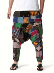 Men's Bohemian Harem Pants Beach Yoga Trousers