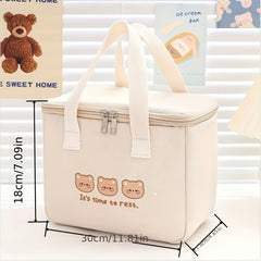 Large Insulated Bag Bento Boxes Food Storage Bags Outdoor