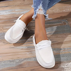 Women's Lightweight Canvas Lace-Up Sneakers