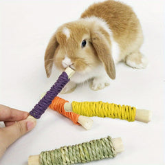 Pet Straw Paper Braided Sweet Bamboo Roll Molar Food Snack Toy