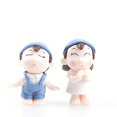 Micro Landscape DIY Couple Ornaments Potted Plant Decoration