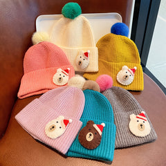 Baby Cartoon Pattern Beanie Winter Christmas