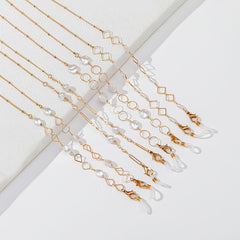 Faux Pearl Glasses Chain Mask Chain Metal Lanyard