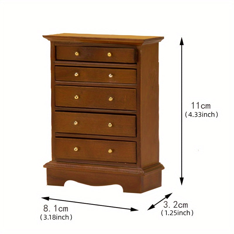 Dollhouse Mini Furniture Standing Cabinet