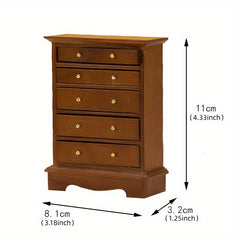 Dollhouse Mini Furniture Standing Cabinet