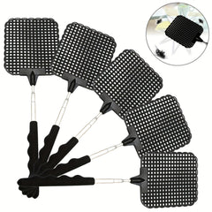 5 Packs Stainless Steel Retractable Fly Swatter