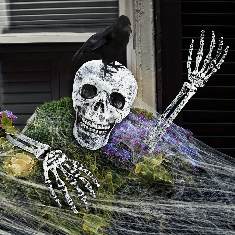 Halloween Simulation Skull Human Arm Haunted House Decor