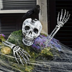 Halloween Simulation Skull Human Arm Haunted House Decor