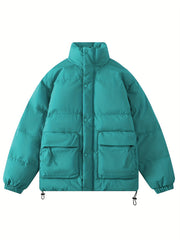 Casual Puffer Coat Warm Jacket for Winter Sports Women