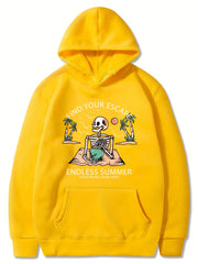 Skeleton Pattern Smart Hoodie For Girls Halloween Party