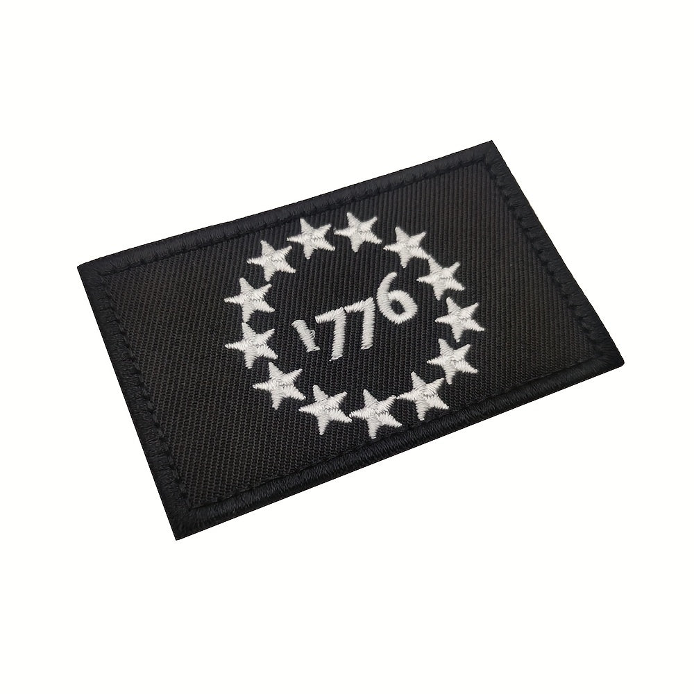 1776 Military Embroidered Patch for Jackets Vests Hats