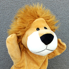 Adorable Lion Hand Puppet Cartoon Animal Plush Toy for Kids