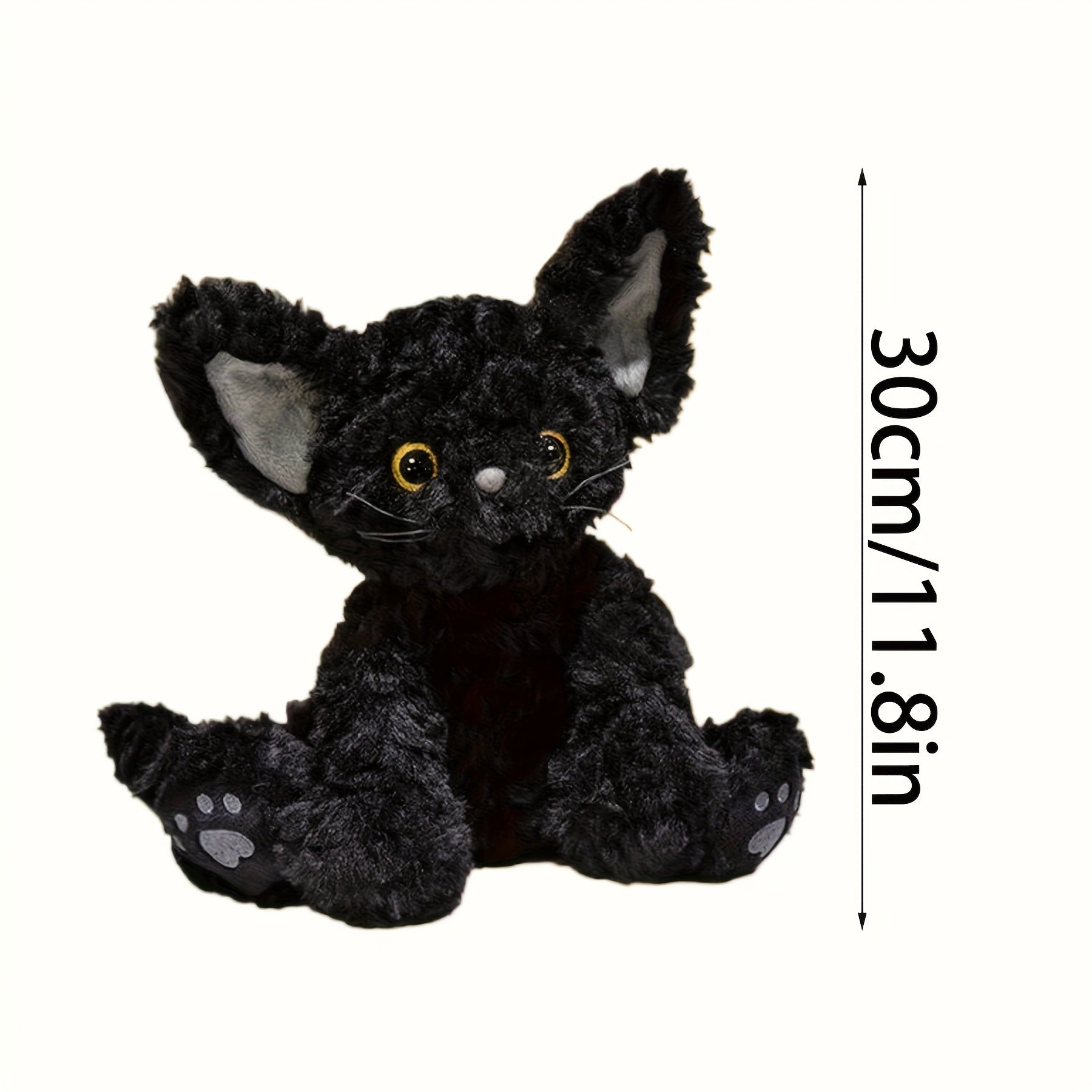 TINICOOCAT Plush Cat Toy with Lifelike Fur & Expressive Eyes