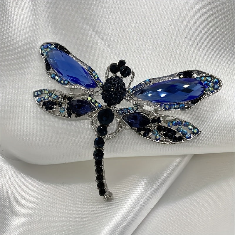 Crystal Vintage Dragonfly Brooches Insect Brooch Pins Coat Hat Suit Accessories
