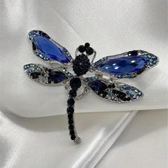 Crystal Vintage Dragonfly Brooches Insect Brooch Pins Coat Hat Suit Accessories