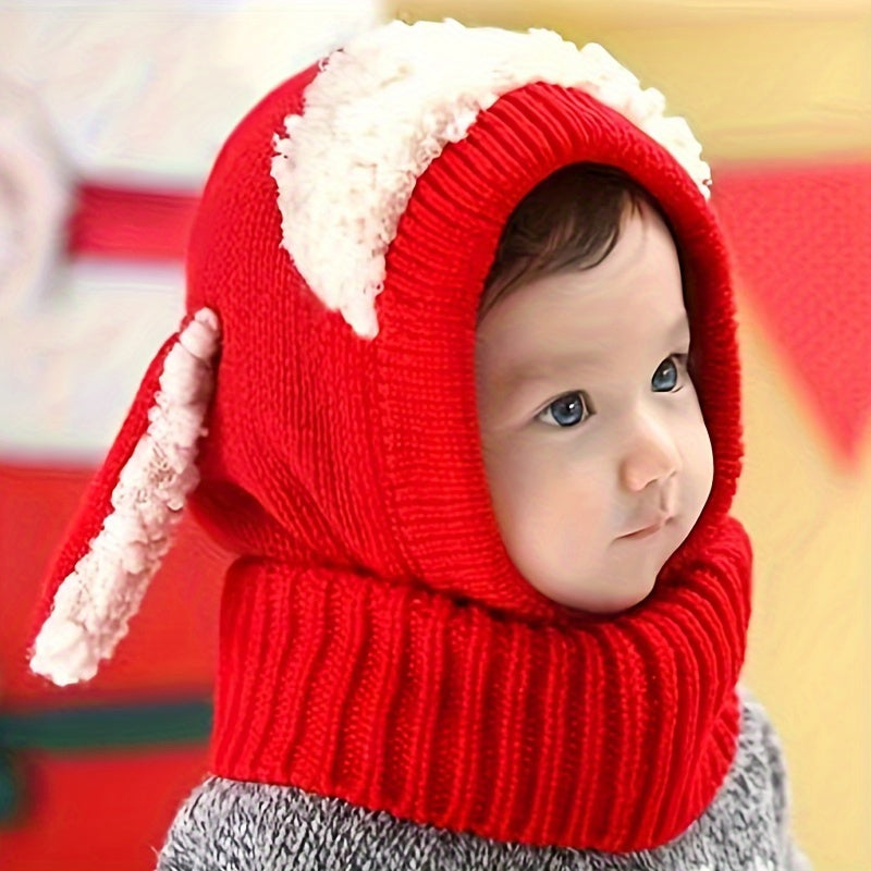 Kids 2-In-1 Hat & Scarf for Autumn/Winter Warmth