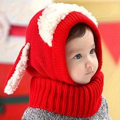 Kids 2-In-1 Hat & Scarf for Autumn/Winter Warmth