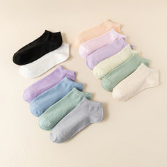 12 Pairs Low Cut Ankle Socks Soft & Lightweight Women's Stockings