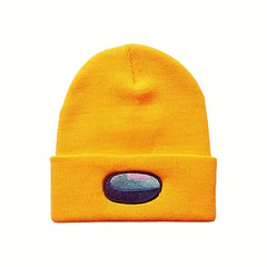 Space Werewolf Killing Embroidery Knitted Hat Autumn Winter Warm Woolen Hat