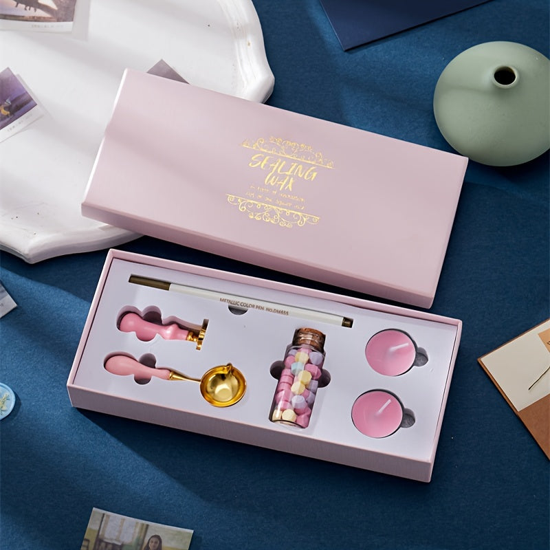 1pc Pink Set Sealing Wax Collection Retro Set