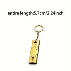 Double Tube Survival Whistle Stainless Steel