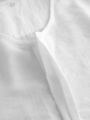 Men's Half Cardigan Button Short Sleeve Shirt