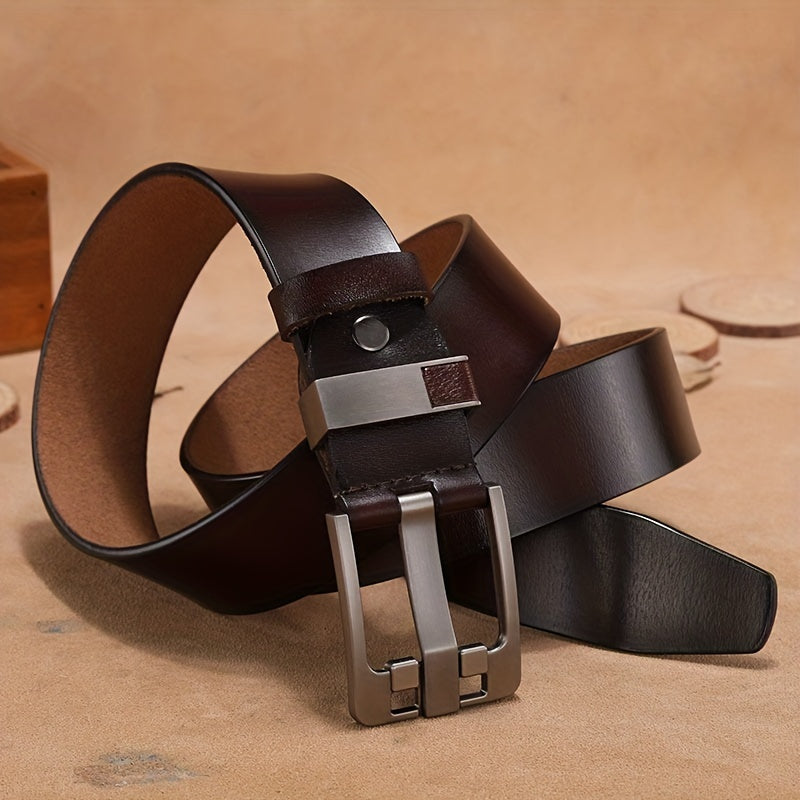 Men's Adjustable Leather Belt For Father Christmas Gift