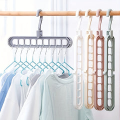 Multifunctional 9 Hole Hanger for Clothing Stores